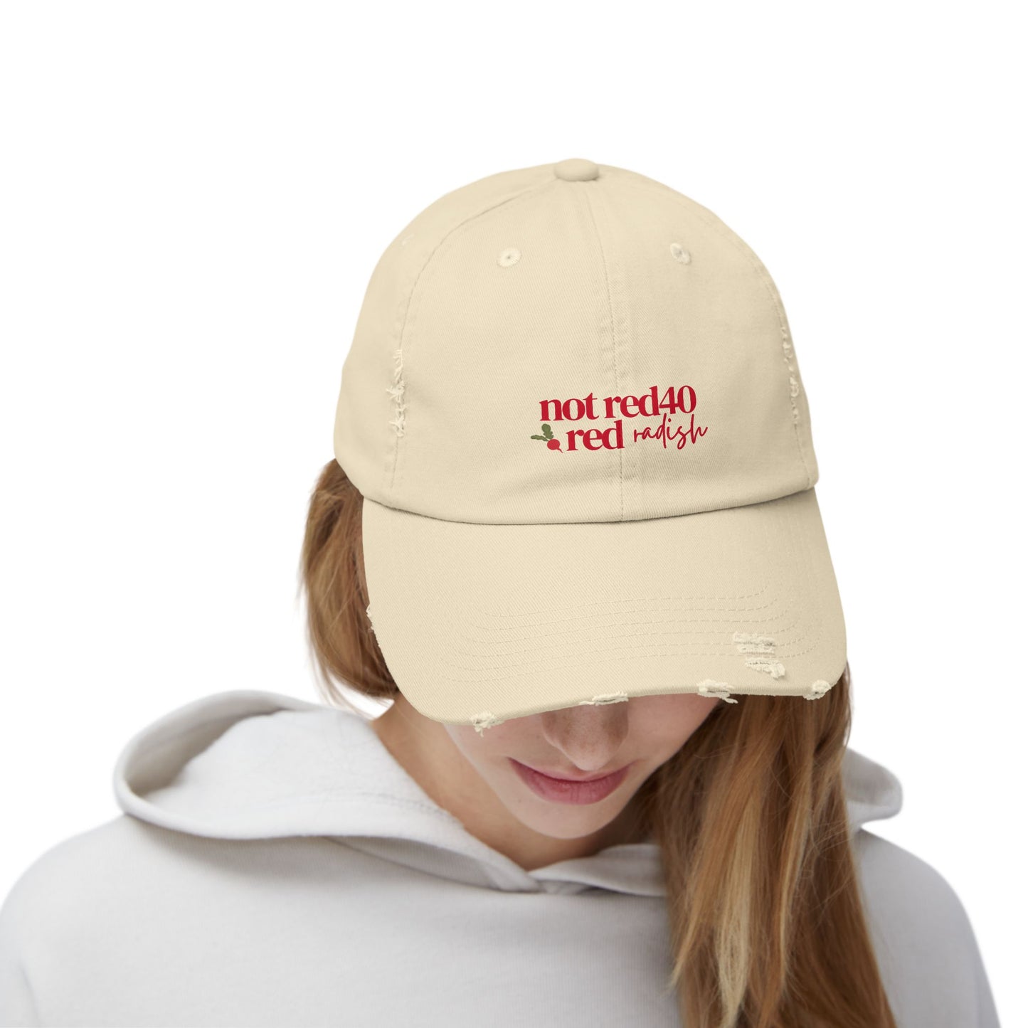 “Dye-Free Cookie Dealer” Distressed Unisex Hat – Vintage Baker Cap (Black or Stone)