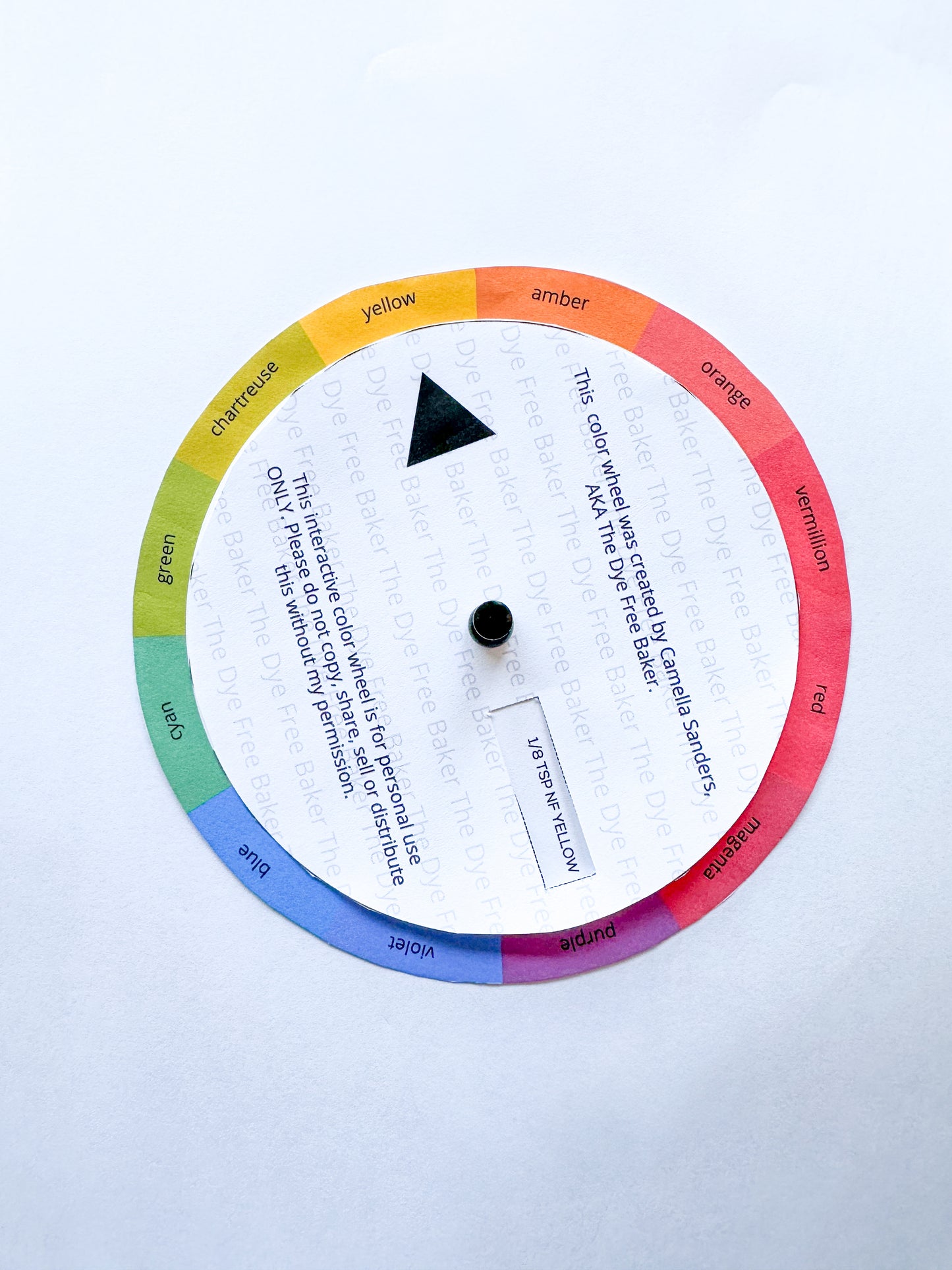 Interactive Dye-Free Color Mixing Wheel | Printable Guide for Natural Icing Colors