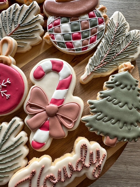 Christmas Cookies Custom Dozen - Signature Vanilla Cookie Flavor