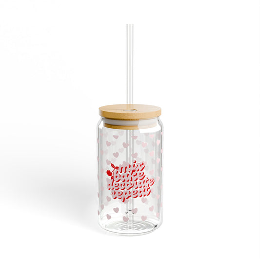 Mix, Bake, Decorate, Repeat Glass Cup (16oz)