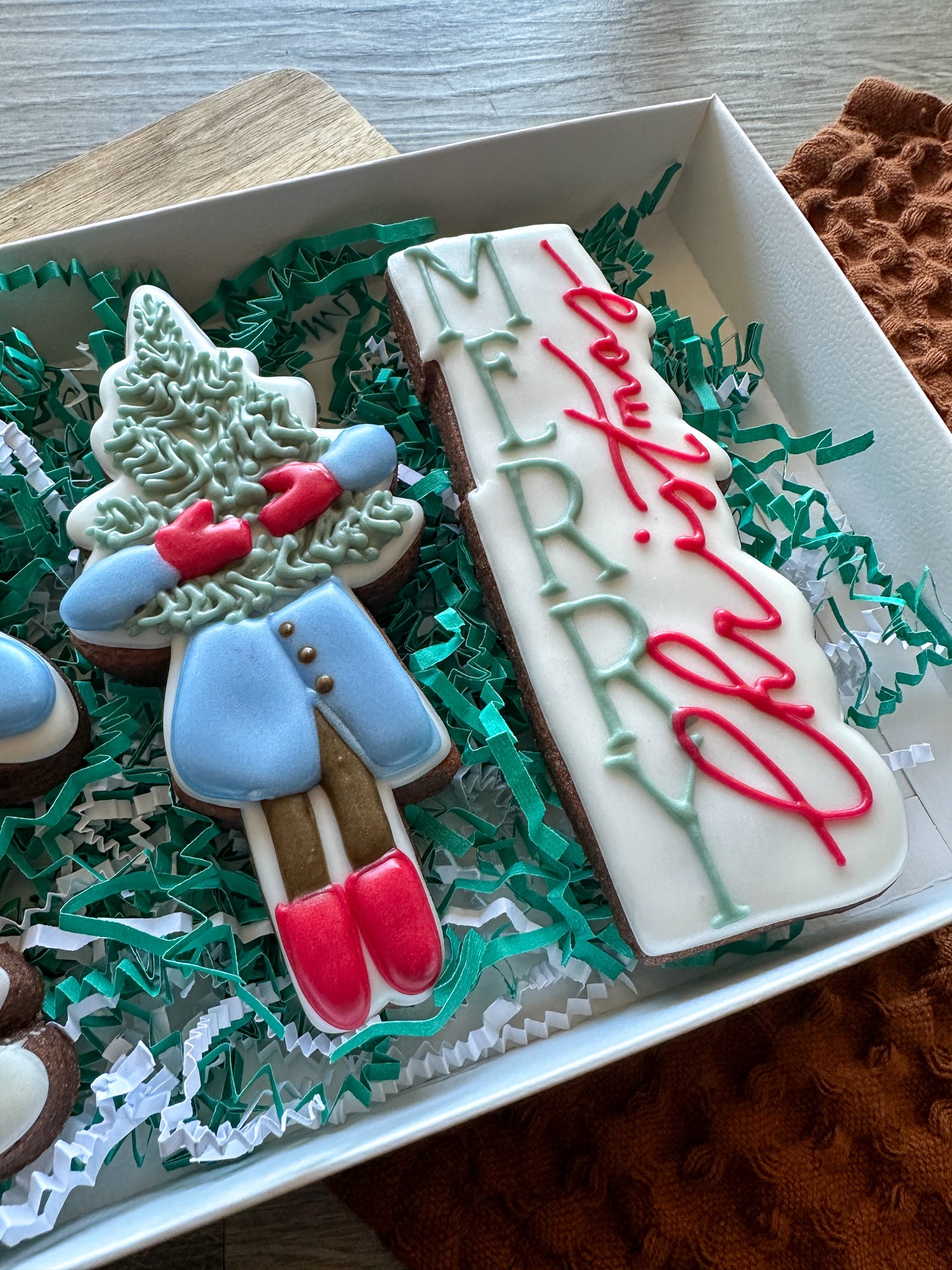 Christmas Cookie Set Of Three Tall - Chocolate Flavor