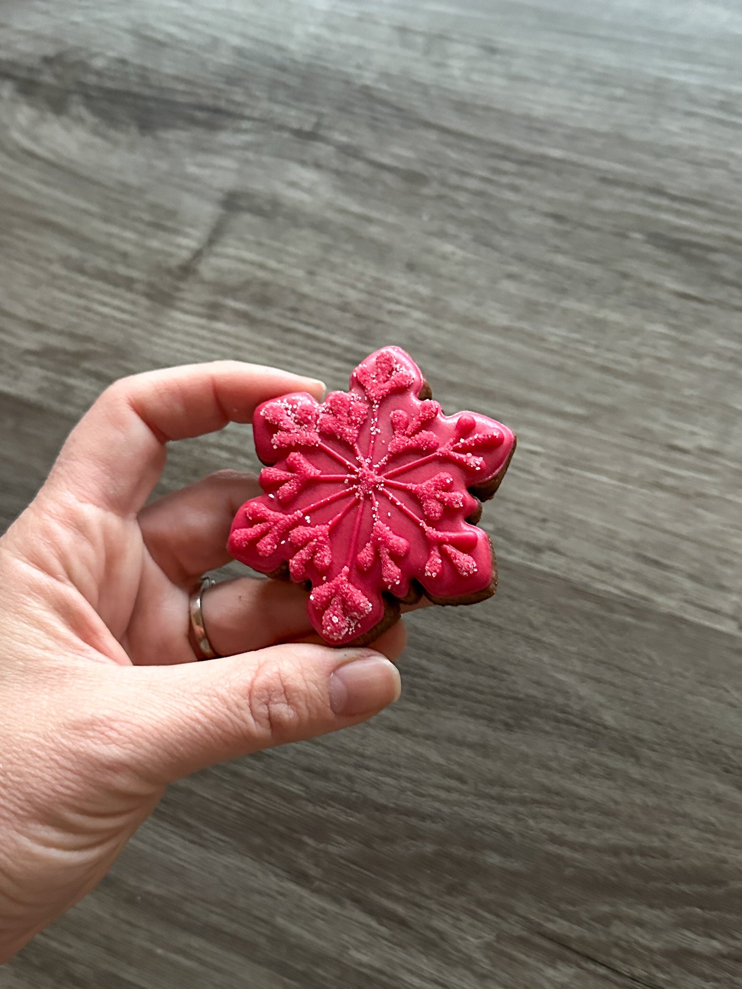 Christmas Cookie Ornaments - Chocolate Snowflake