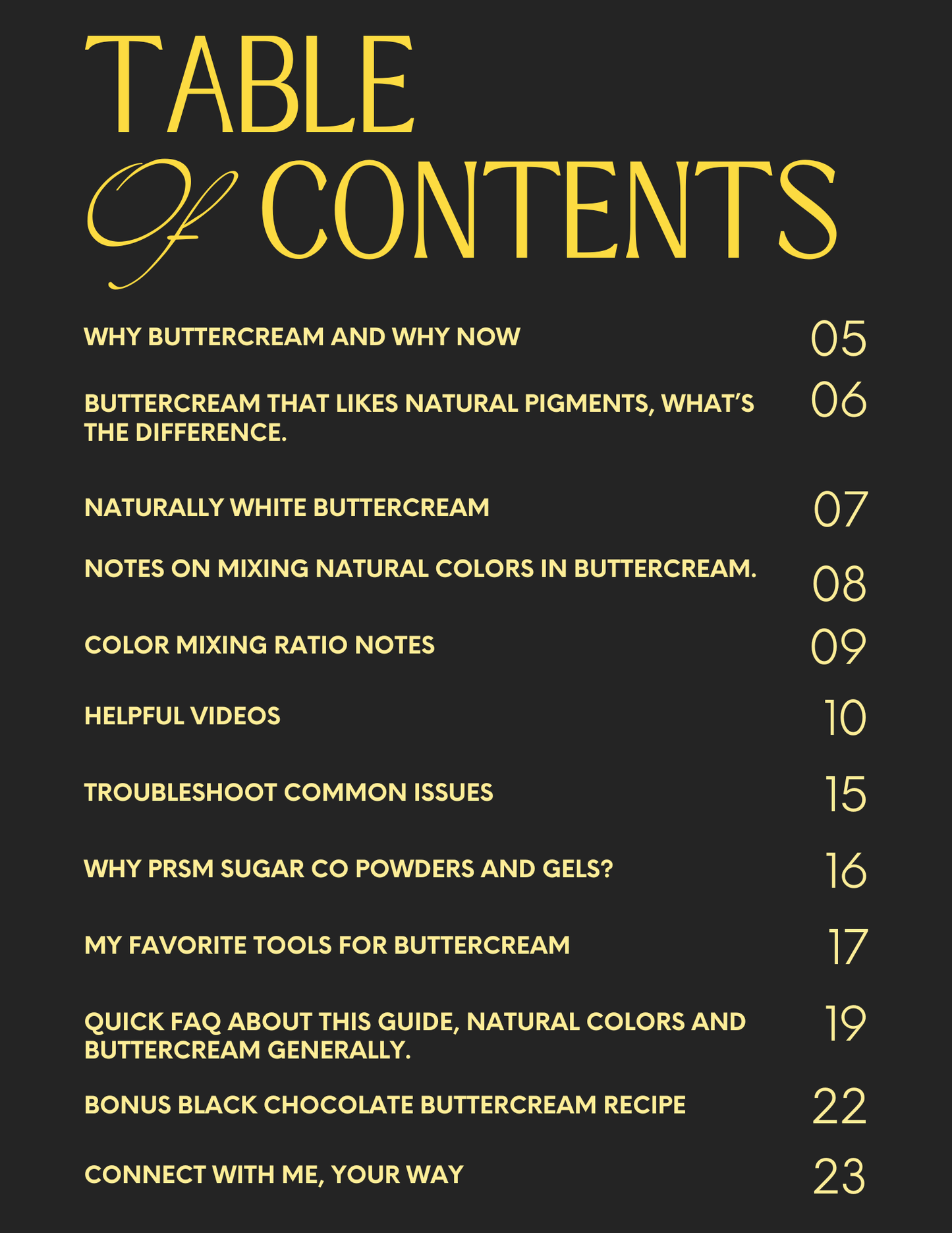 PHYSICAL COPY Naturally Vibrant Buttercream - Your Guide For Coloring Buttercream With Natural Food Colors